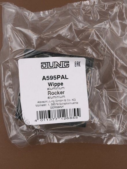 A595PAL Клавиша для жалюзи выключателя; алюминий