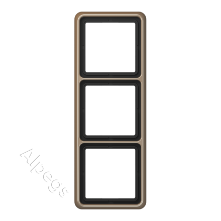 CD583GB Трехпостовая рамка бронза