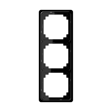 CDP583SW Рамка для вертикальной и горизонтальной установки, 3-кратная, черная