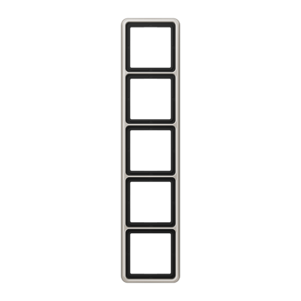 CD585PT Рамка для вертикальной и горизонтальной установки, 5-кратная; платина