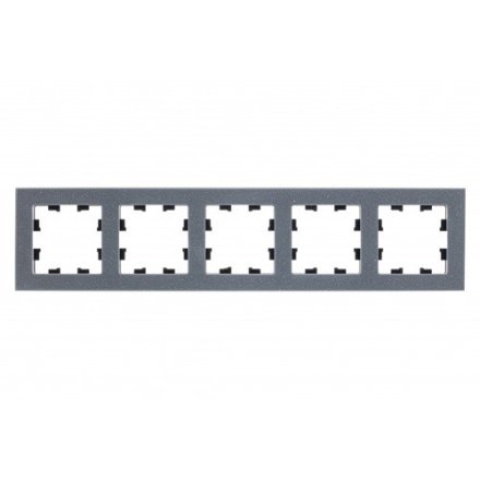 ATN343205 - AtlasDesign NATURE 5-постовая РАМКА, МРАМОР АЙС ГРЕЙ