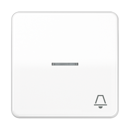 CD590KO5KWW Клавиша с окошком и символом звонок для выключателей с подсветкой; белая