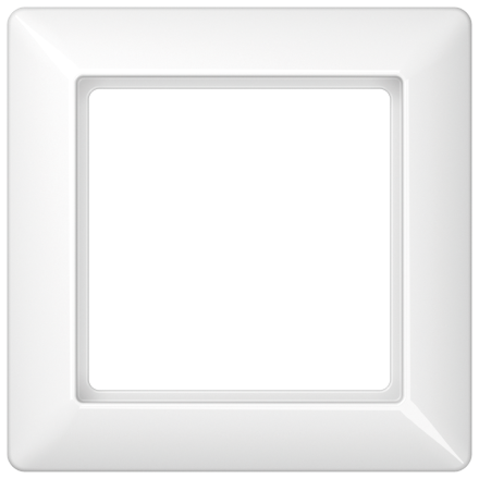 AS581BFWW Рамка 1-кратная для вертикальной и горизонтальной установки; термопласт, белая