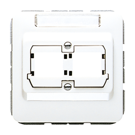 CD569-21ACSWW Крышка для гнезд Reichle de Massari полностью экранированных, 5-й категории, с полем для надписи; бе