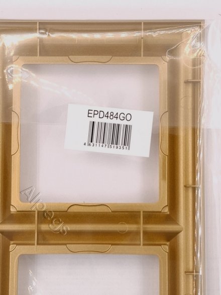 Eco Profi DECO - Рамка для вертикальной и горизонтальной установки 4-местная, цвет золото EPD484GO