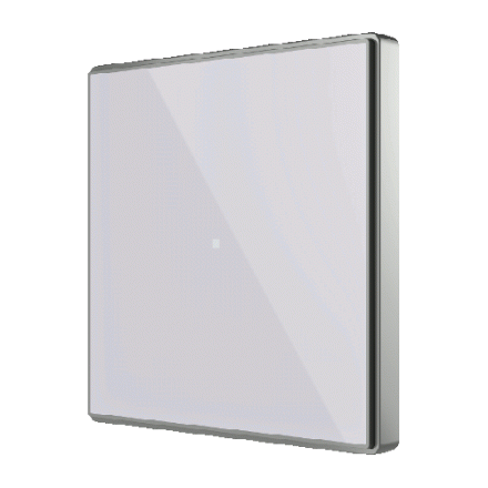 Выключатель сенсорный KNX Square TMD, 1-кнопочный, цвет серебро