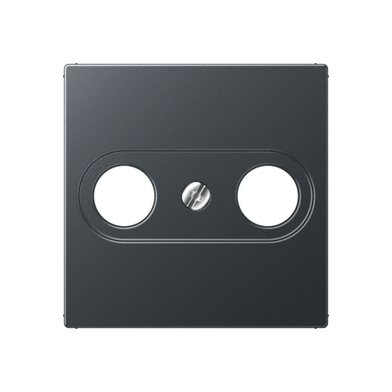 Антрацит накладка TV-FM розетки, A561BFPLTVANM