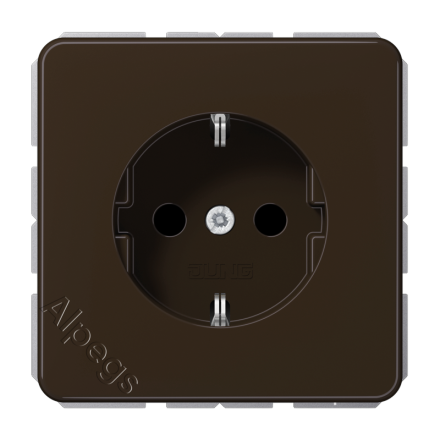 CD1520BR Штепсельная розетка SCHUKO 16A 250V ; коричневая