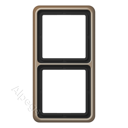 CD582GB Двухпостовая рамка бронза