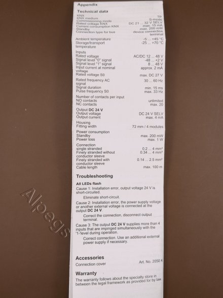 2128REG KNX/EIB-ввод бинарный; 8 входов