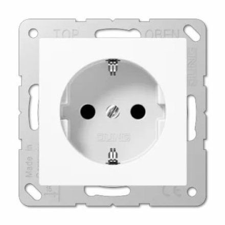 A520KIWW Штепсельная розетка SCHUKO 16A 250V  с защитой от детей; белая