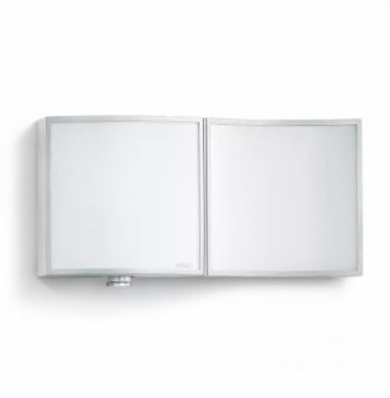 L 675 LED 003852 IP 44 aluminium-silver/matt светодиодный светильник с датчиком движения настенный уличный, 8 Вт+1 Вт Power-LEDs