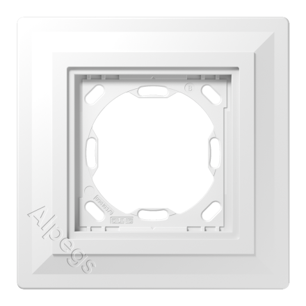 Рамка монтажная 1-ная заподлицо в штукатурку и гипсокартон от 12.5 мм, 0 мм