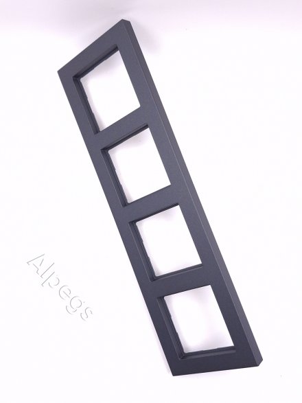 Jung A550 - Рамка 4-ая, цвет антрацит A5584BFANM