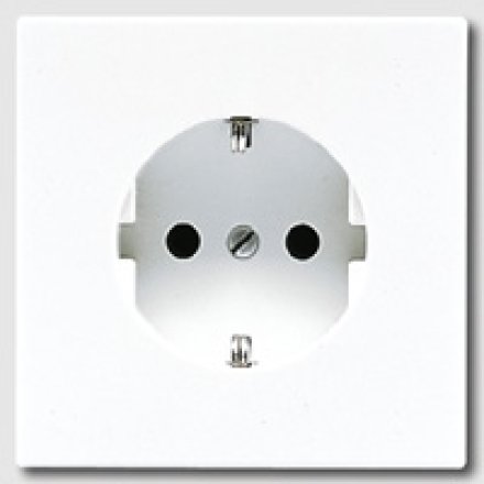 LS520KIWW Штепсельная розетка SCHUKO 16A, 250V  с защитой от детей; белая