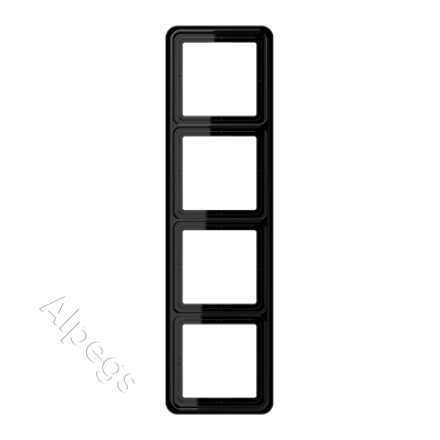 CD584SW Рамка для вертикальной и горизонтальной установки, 4-кратная; черная