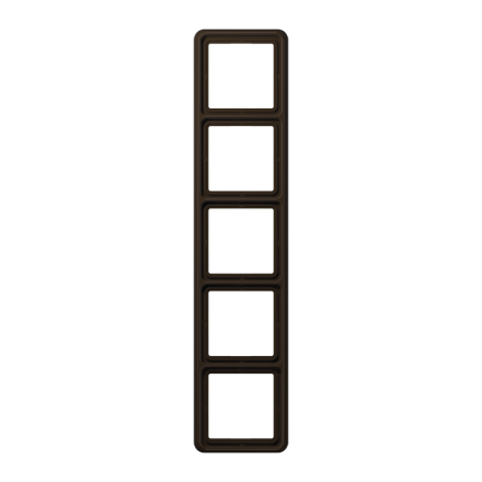 CD585WUBR Рамка для вертикальной и горизонтальной установки ударопрочная, 5-кратная; коричневая