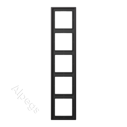 LSmetal Рамка 5-ная, dark (лакир.алюм.), AL2985D