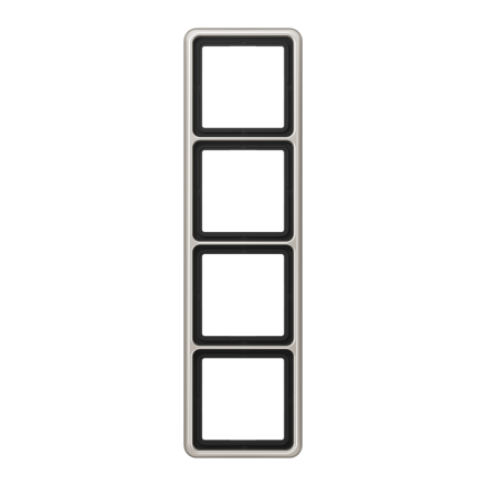 CD584PT Рамка для вертикальной и горизонтальной установки, 4-кратная; платина