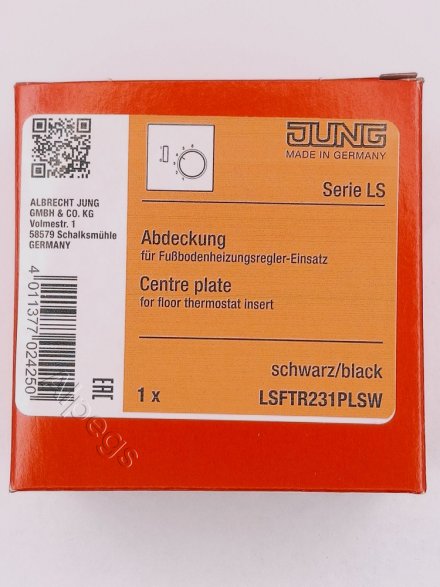LSFTR231PLSW Крышка для регулятора подогрева пола; чёрная. Артикул снят с производства. Замена артикул  LS1749BFSW