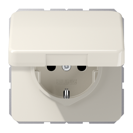CD1520BFKL Штепсельная розетка SCHUKO 16A 250V  с защитой от влажности; слоновая кость