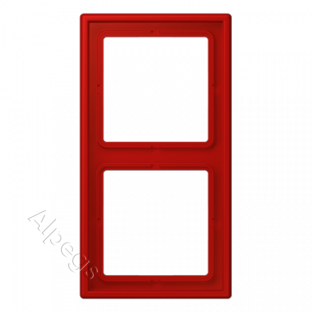 Jung Рамка на 2 поста, дюропласт Les Couleurs Le Corbusier, цвет rouge vermillon 31 LC982227