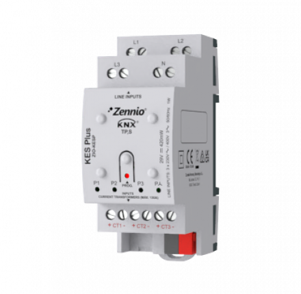 Счетчик электроэнергии KNX KES Plus для 1-фазных или 3-фазных электроустановок