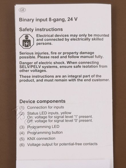 2128REG KNX/EIB-ввод бинарный; 8 входов