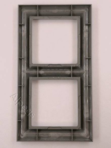 Рамка двойная Jung Eco Profi Deco, алюминий, EPD482AL