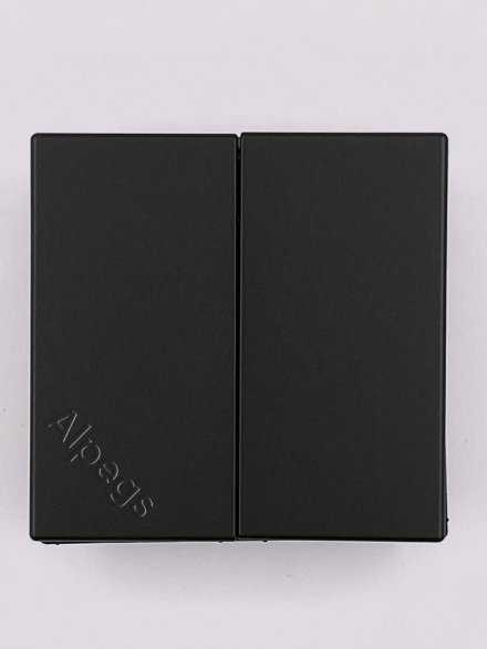 A500 Клавиша 2-ная, цвет матовый черный A595SWM