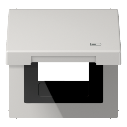 Рамка с подпружиненной крышкой для USB-механизмов, с центральной платой