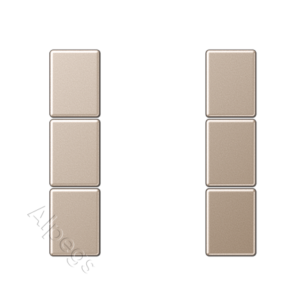 A503TSACH комплект накладок 3гр шампань
