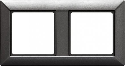 Рамка двойная Jung Eco Profi антрацит, EP482AN