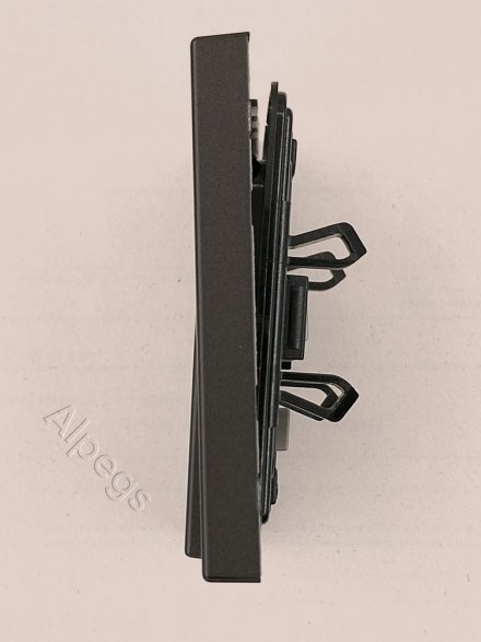 LSmetal Клавиша 2-ная со стрелками вверх/вниз, dark (лакир.алюм.) AL2995PD