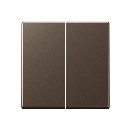 A595MO Клавиша для сдвоенного выключателя, мокко