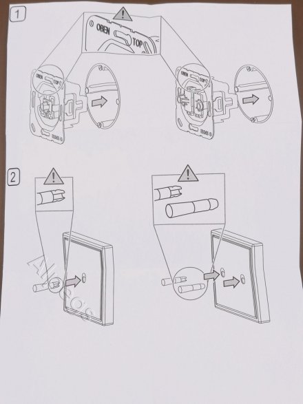 Механизм серии LS1912 одноклавишный, крепление винтами, без монтажных лапок K501EU