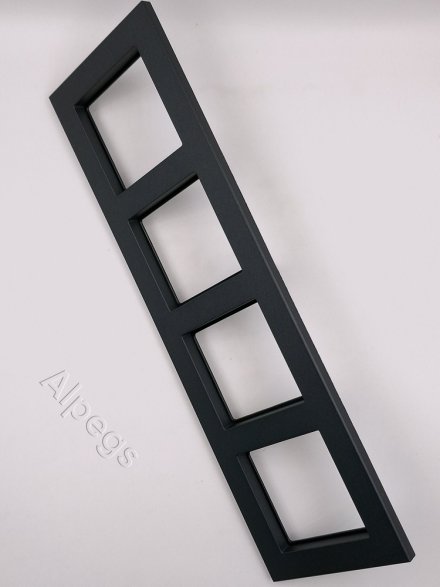 A Creation Рамка 4-ная, матовый антрацит, AC584BFANM