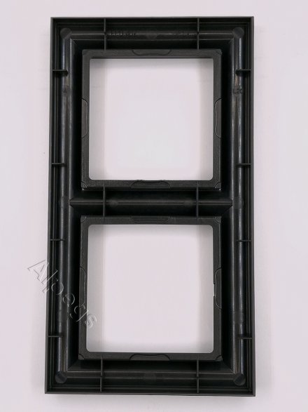 Рамка 2-поста, термопласт, черный матовый, Eco Deco EPD482SWM