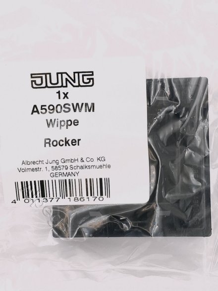 A500 Клавиша 1-ная, цвет матовый черный A590SWM