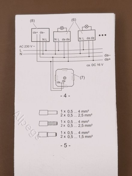 DALI-диммер, питающий 1741DSTE