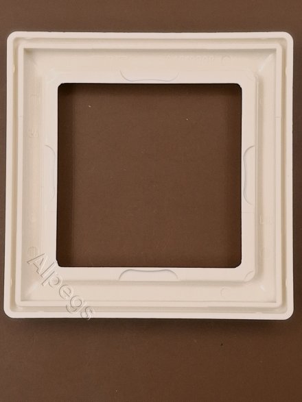 AS581 Рамка 1-кратная для вертикальной и горизонтальной установки; слоновая кость