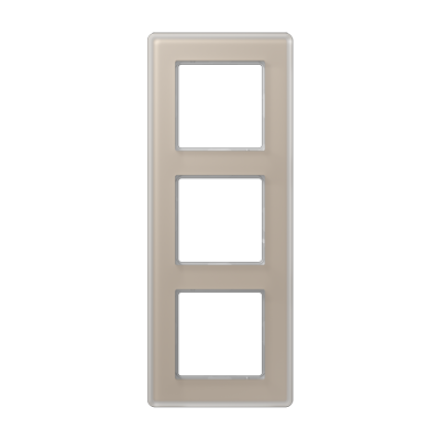 A VIVA Рамка 3-ная, стекло шампань, Jung AV583GLMCH