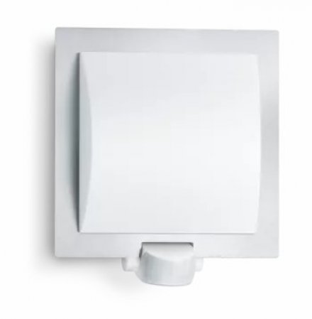 L 20 566814 IP 44 stainless/white matt светильник с датчиком движения настенный уличный  E27 1 х 60 Вт (накаливания) или LED 1 х от 5 Вт до 12 Вт