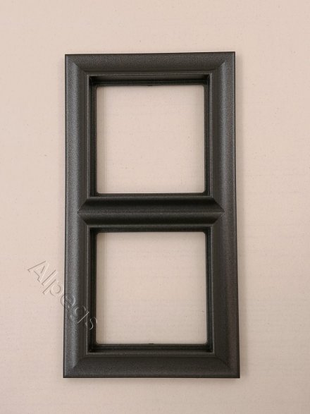 Рамка 2-поста, Eco Profi Standart, термопласт, антрацит EPS482AN