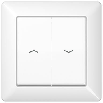 AS590-5PWW Клавиши с рамкой для выключателя управления жалюзи; белые