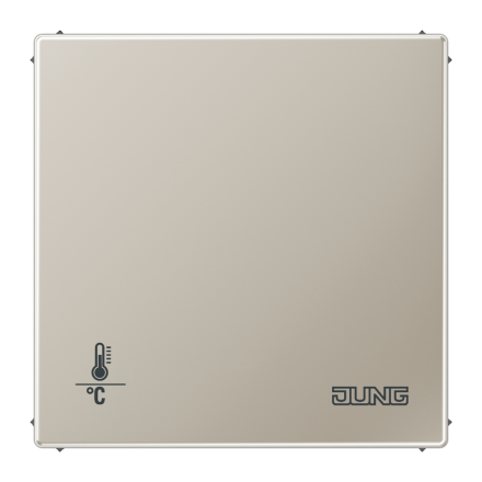 ES2178ORTS KNX-регулятор с шинным сопряжением без ручки для установки температуры; благородная сталь