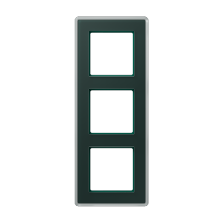 A VIVA Рамка 3-ная, стекло цвет Изумруд, Jung AV583GLMSG