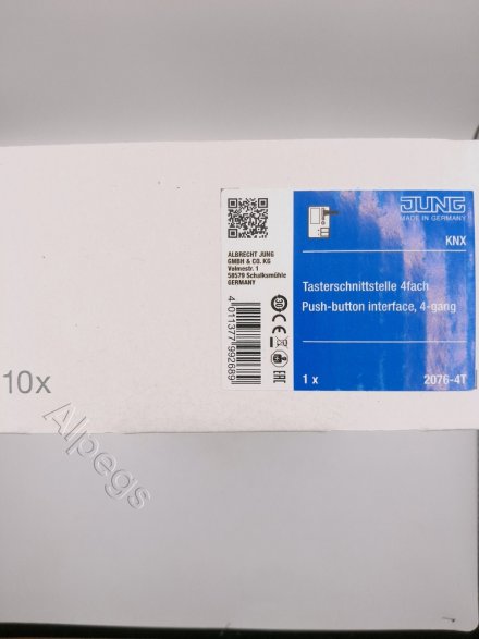 2076-4T KNX/EIB-интерфейс кнопок, 4-ной