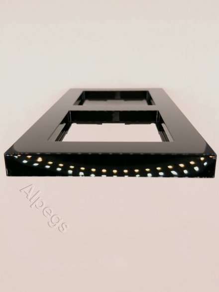 Jung A550 - Рамка 2-ая, цвет матовый черный A5582BFSWM