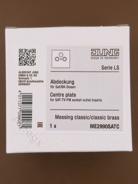 LSmetal Накладка TV/FM/SAT, латунь. ME2990SATC